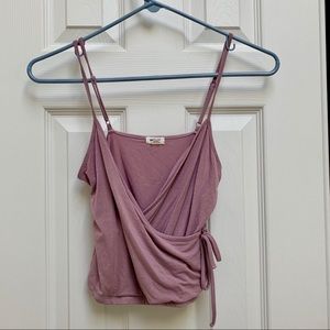 Garage Wrap Around Crop Top Purple XS